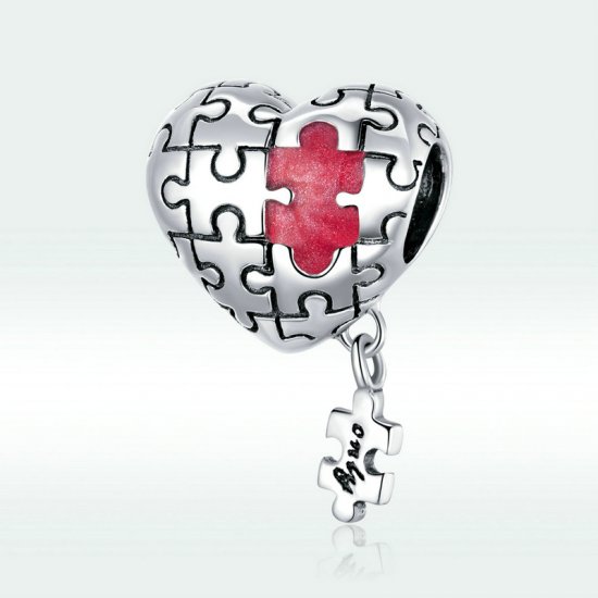 Charm de plata estilo Pandora con autismo - SCC1635 - Haga click en la imagen para cerrar