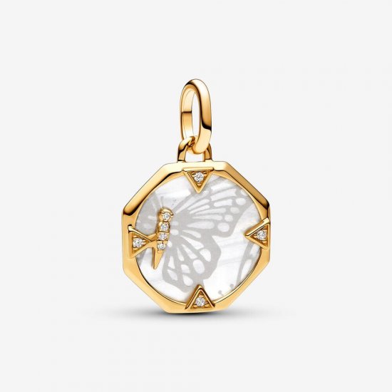 Charm Medallón Pandora ME Mariposa Anacarada - 763366C01 - Haga click en la imagen para cerrar