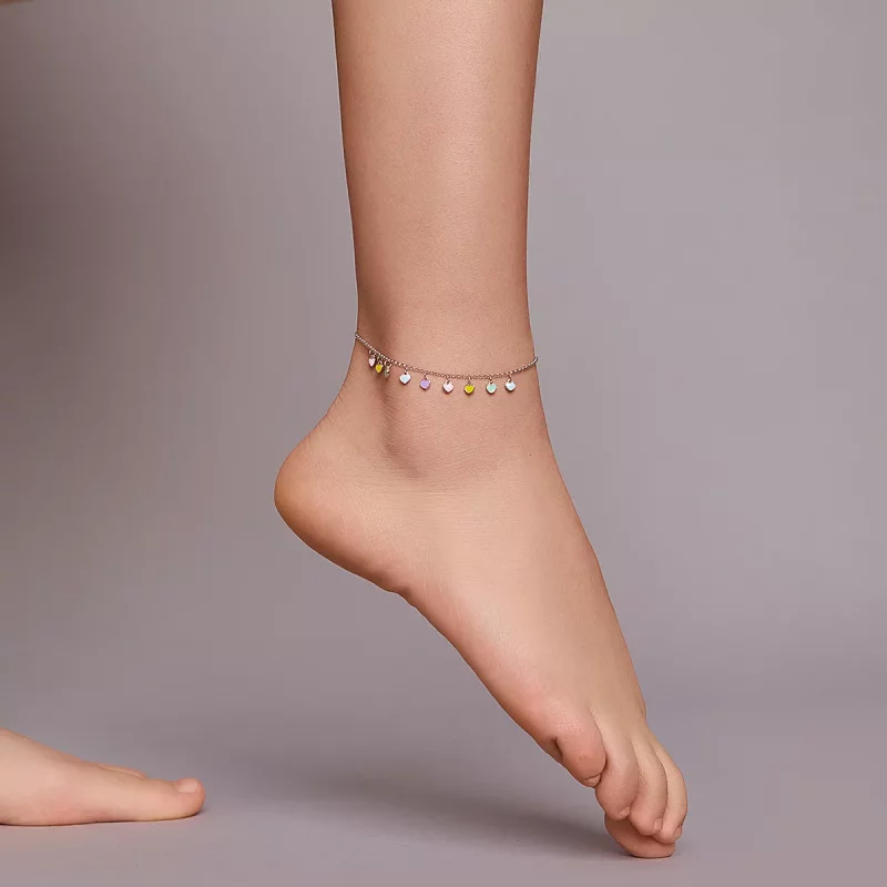 (imagen para) Pulsera de amor arcoíris plateada al estilo de Pandora - SCT020 - Ver 6