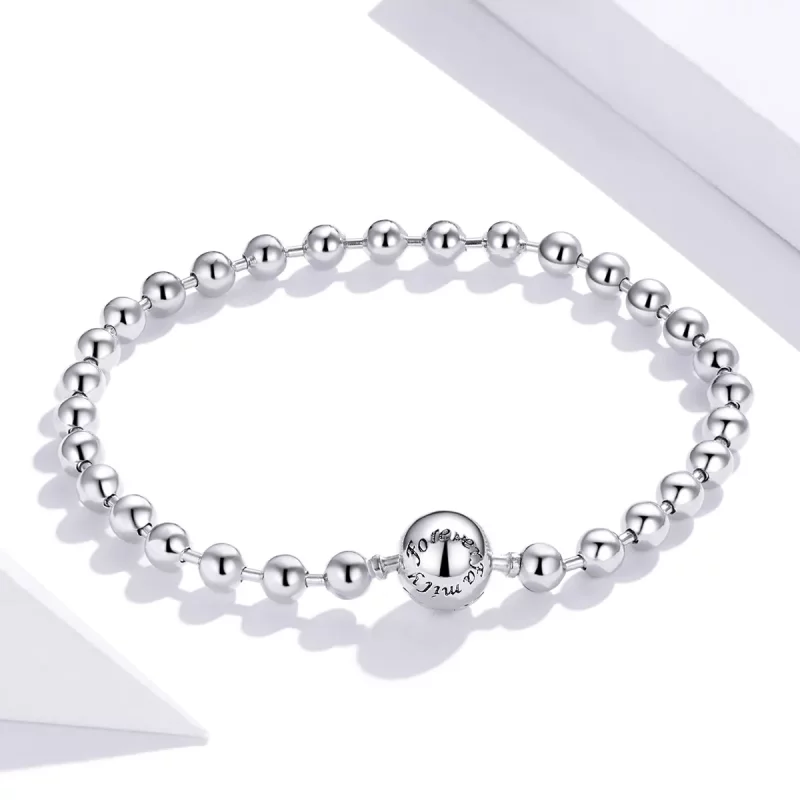 (imagen para) Pulsera de Bola de Plata de Estilo Pandora - SCB208 - Ver 2