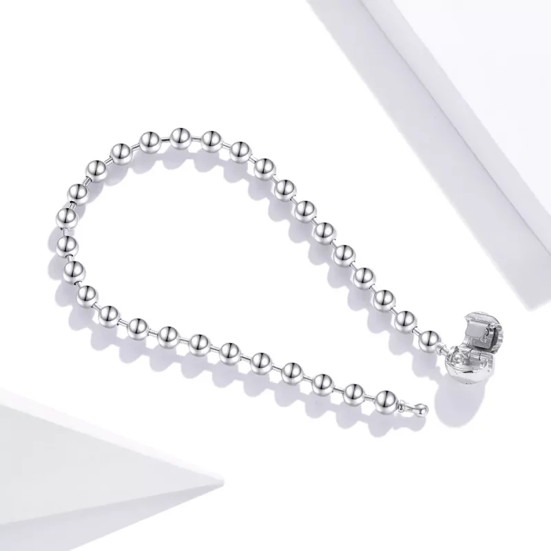 (imagen para) Pulsera de Bola de Plata de Estilo Pandora - SCB208 - Ver 4