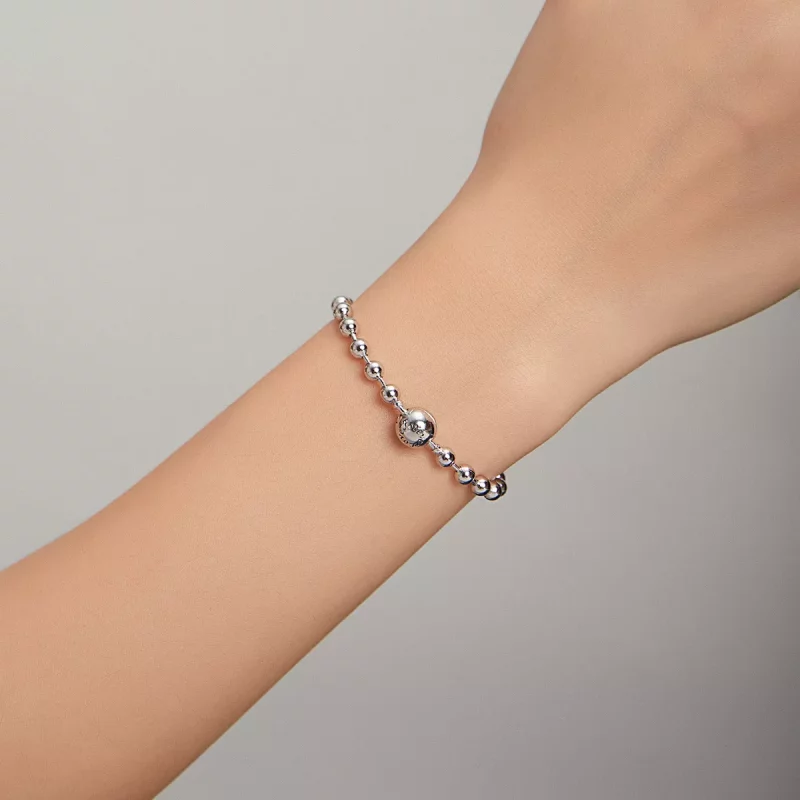 (imagen para) Pulsera de Bola de Plata de Estilo Pandora - SCB208 - Ver 5