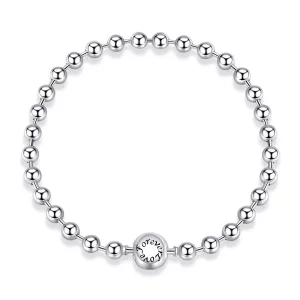 (imagen para) Pulsera de Bola de Plata de Estilo Pandora - SCB208