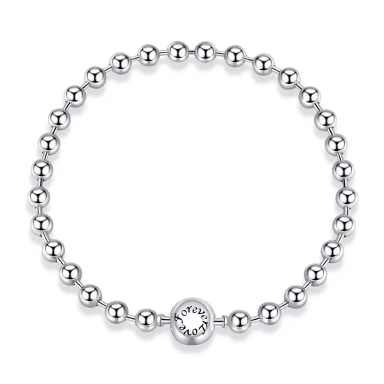 (imagen para) Pulsera de Bola de Plata de Estilo Pandora - SCB208