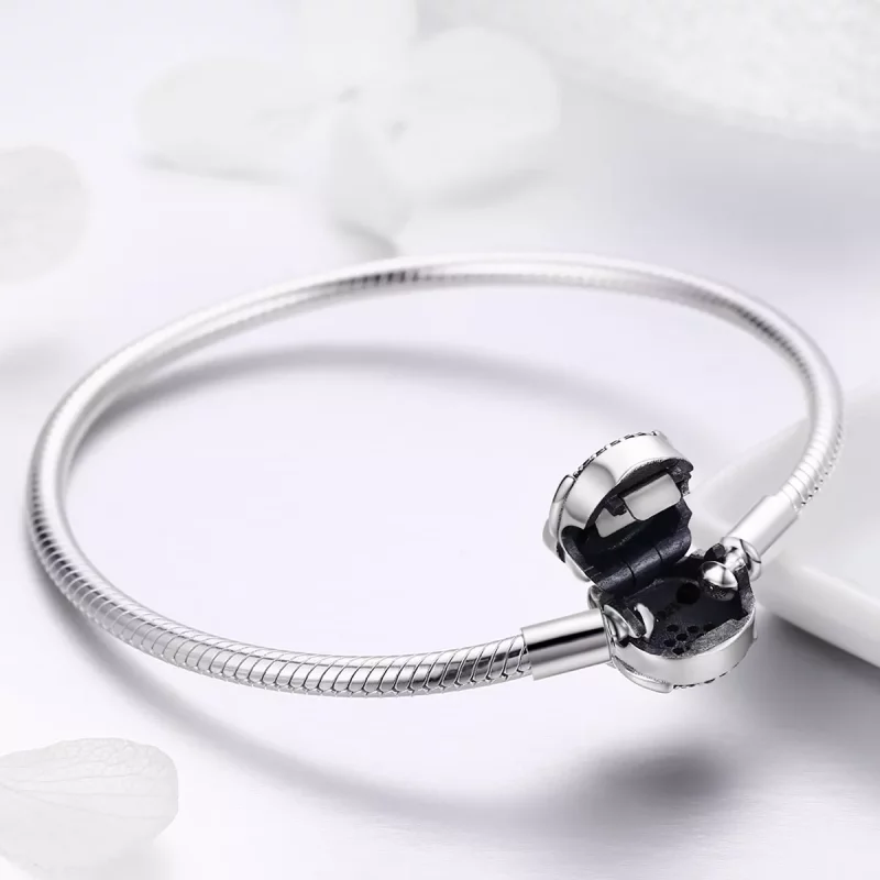 (imagen para) Pulsera de cadena de búho lindo de graduación en estilo Pandora de plata - SCB06 - Ver 6