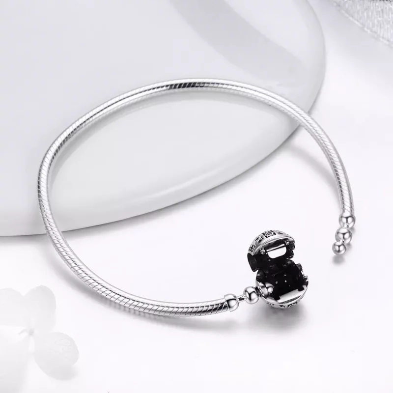 (imagen para) Pulsera de cadena delicada estilo Pandora en plata - SCB062 - Ver 6
