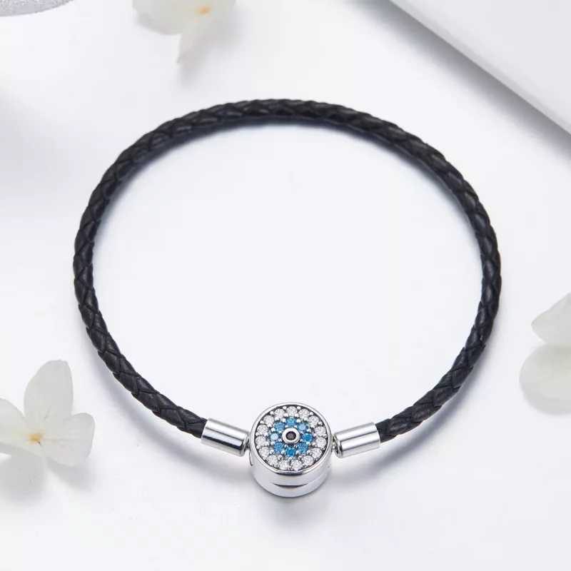 (imagen para) Pulsera de cuero estilo Pandora de Misterios Mágicos - SCB113 - Ver 2