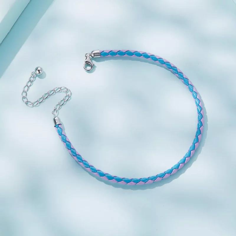 (imagen para) Pulsera de Cuero Simple Estilo Pandora - SCB243-CF - Ver 3