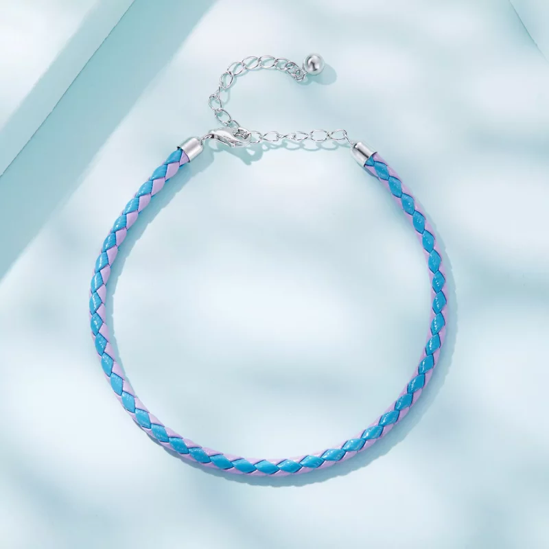 (imagen para) Pulsera de Cuero Simple Estilo Pandora - SCB243-CF - Ver 4
