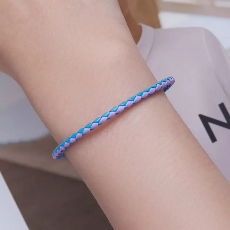 (imagen para) Pulsera de Cuero Simple Estilo Pandora - SCB243-CF - Ver 5