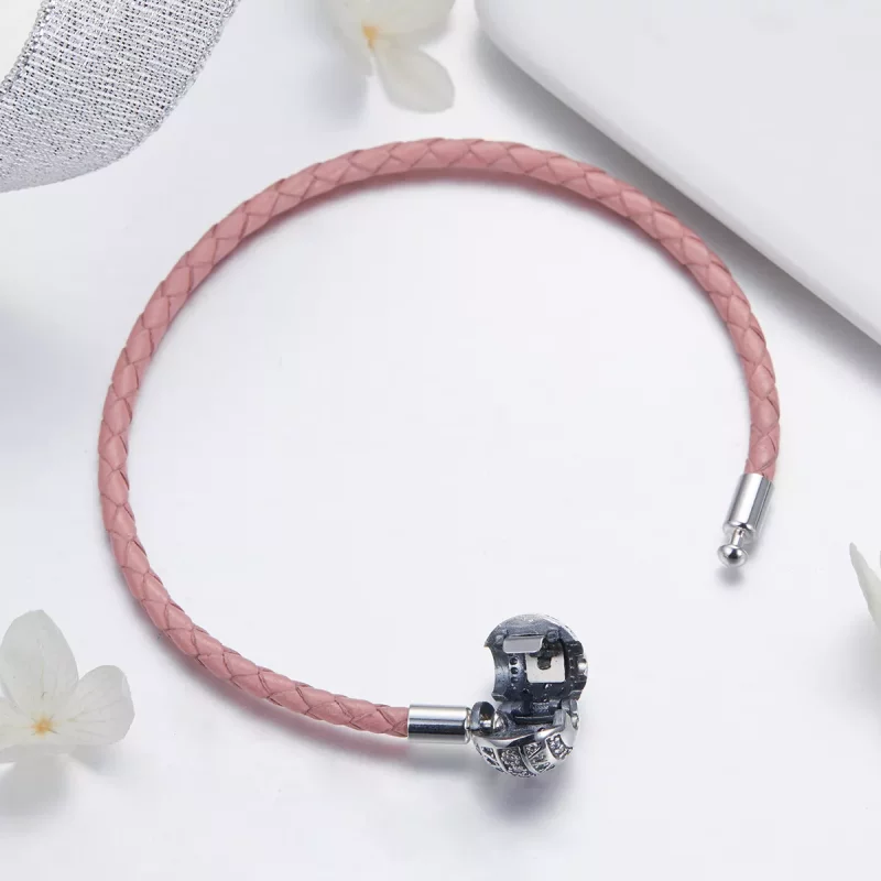 (imagen para) Pulsera de Emoción Femenina de Cuero al Estilo Pandora - SCB114 - Ver 4