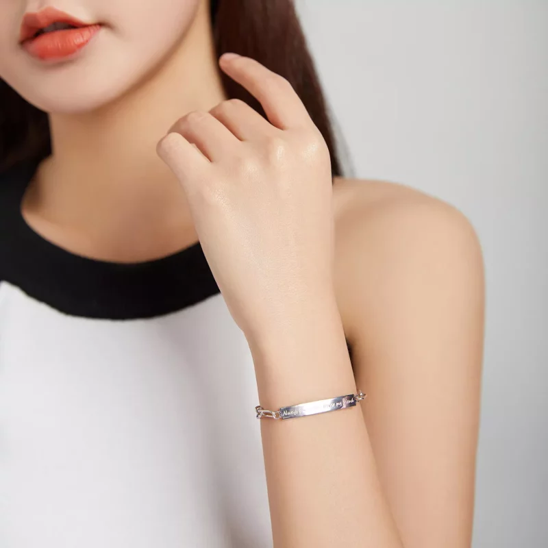 (imagen para) Pulsera de estilo Pandora agradecida - BSB060 - Ver 6