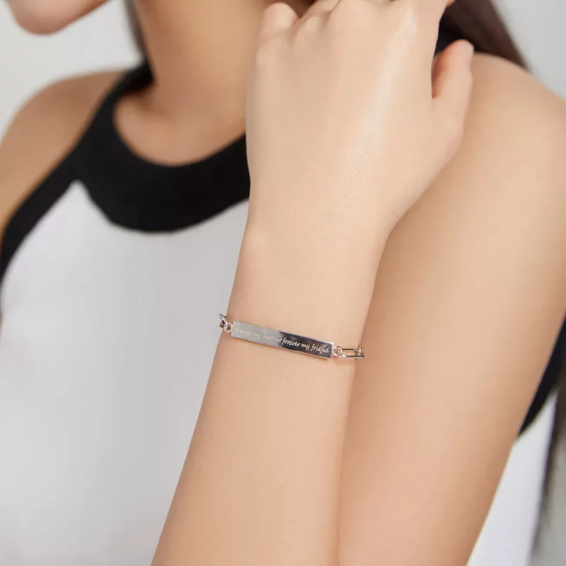 (imagen para) Pulsera de estilo Pandora agradecida - BSB060 - Ver 7