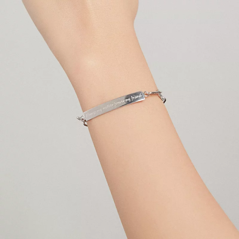 (imagen para) Pulsera de estilo Pandora agradecida - BSB060 - Ver 8