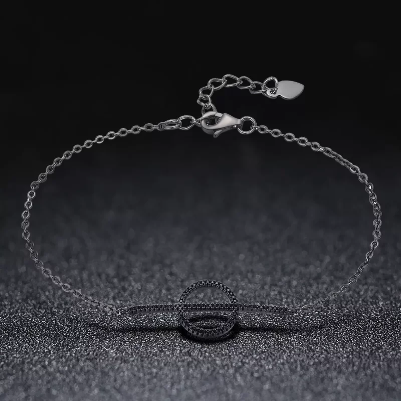 (imagen para) Pulsera de estilo Pandora con geometría simple - VSB011 - Ver 2