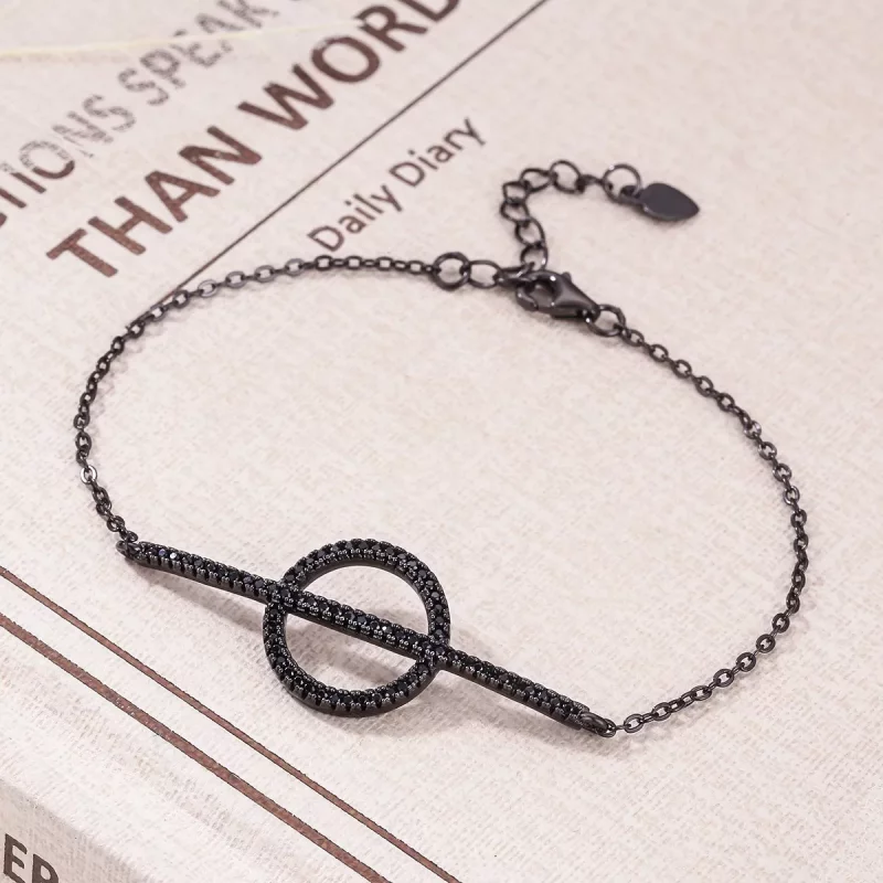 (imagen para) Pulsera de estilo Pandora con geometría simple - VSB011 - Ver 3