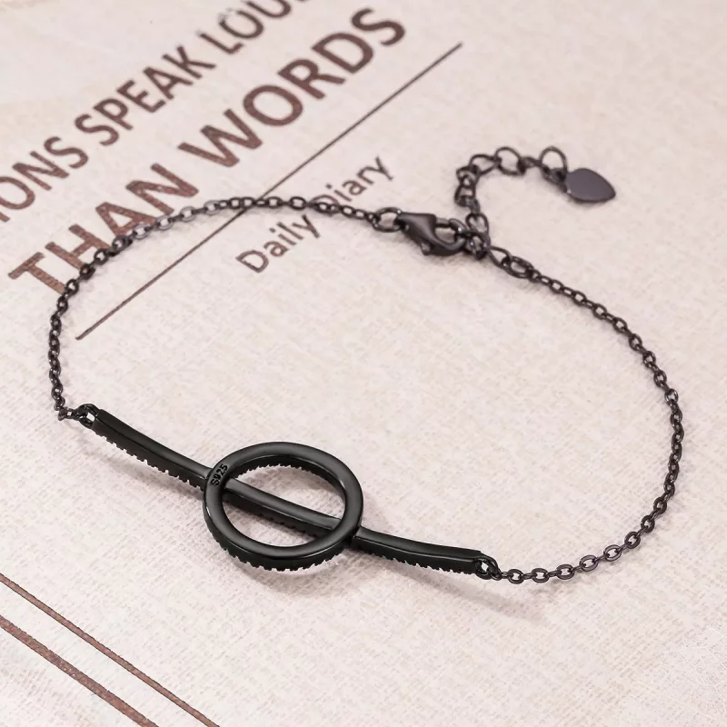 (imagen para) Pulsera de estilo Pandora con geometría simple - VSB011 - Ver 4
