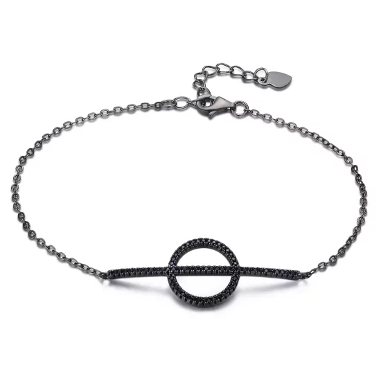 (imagen para) Pulsera de estilo Pandora con geometría simple - VSB011