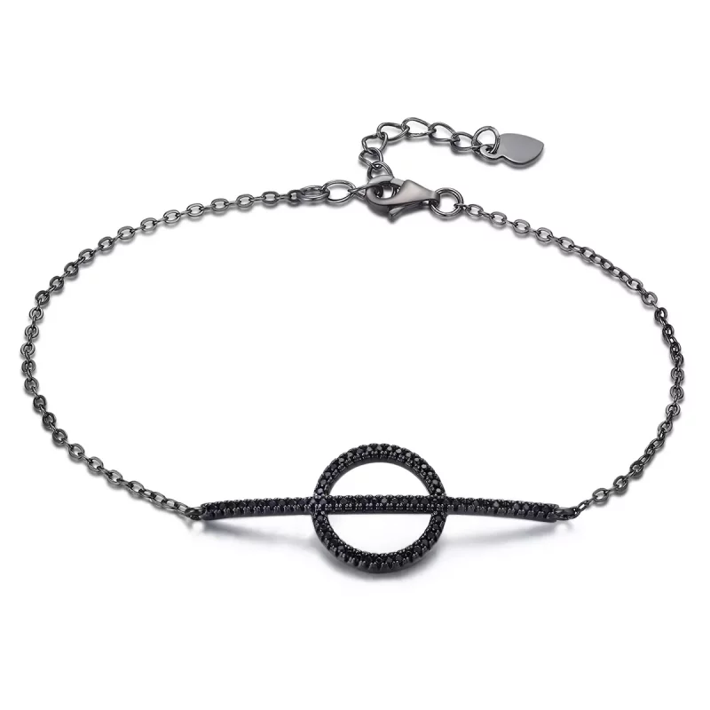(imagen para) Pulsera de estilo Pandora con geometría simple - VSB011