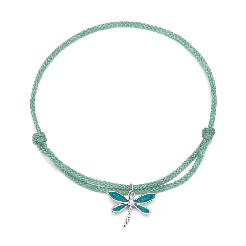 (imagen para) Pulsera de estilo Pandora con libélula de verano - SCB237