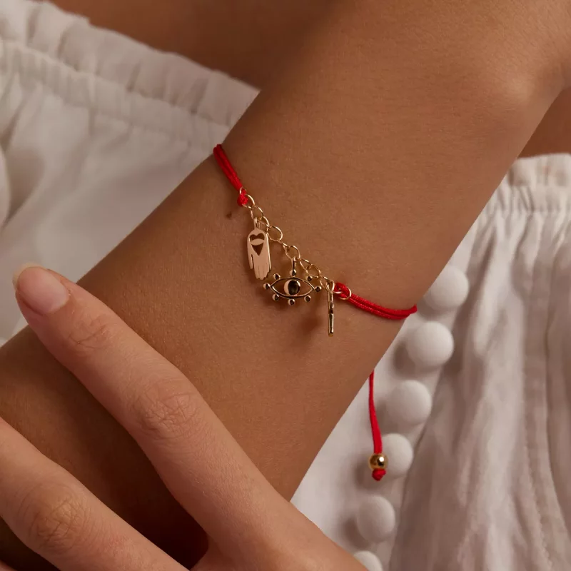 (imagen para) Pulsera de estilo Pandora con símbolo de la suerte - SCB226 - Ver 6