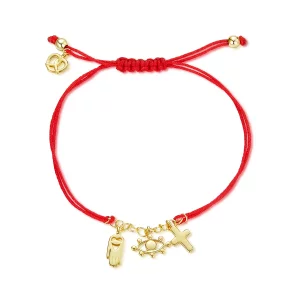 (imagen para) Pulsera de estilo Pandora con símbolo de la suerte - SCB226