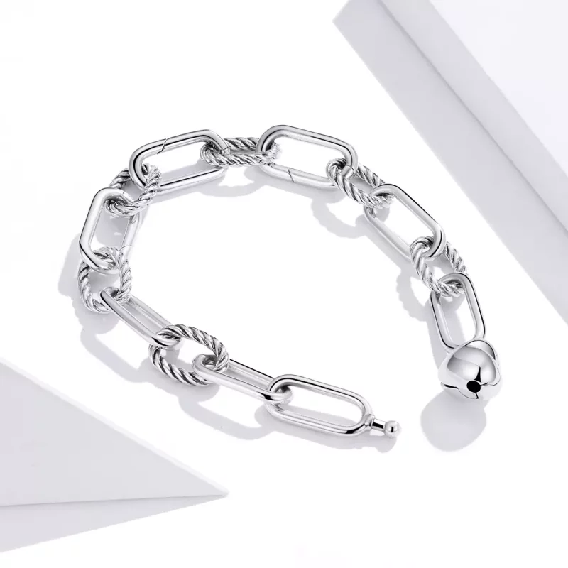 (imagen para) Pulsera de estilo Pandora de plata Love of Link - SCB202 - Ver 4