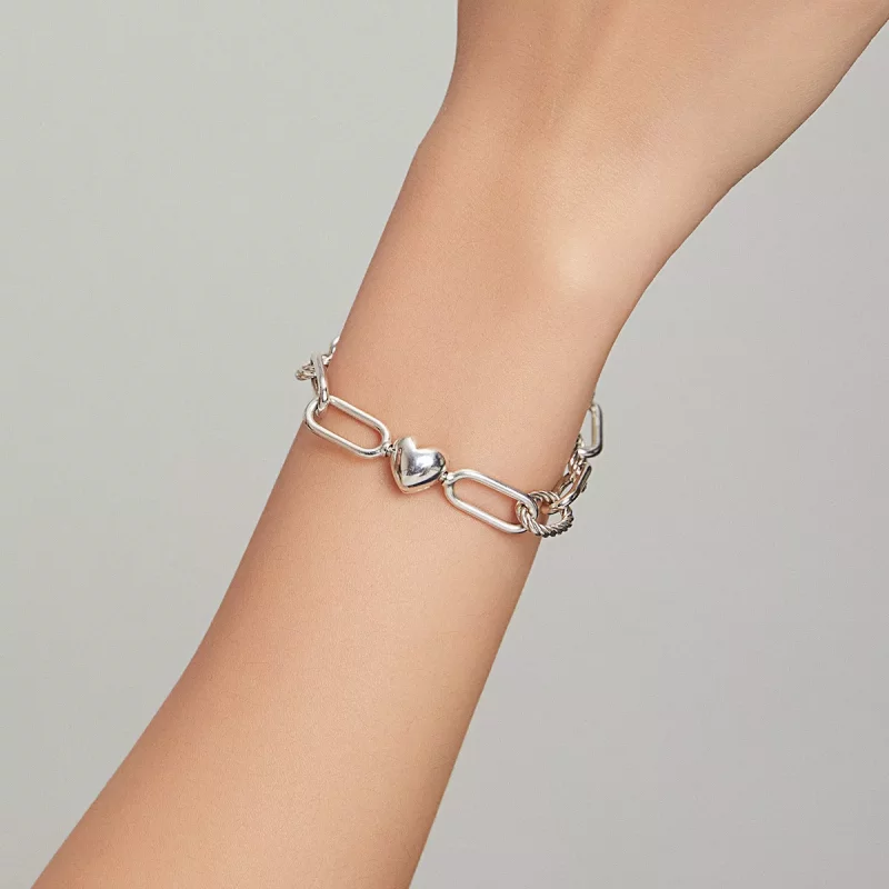 (imagen para) Pulsera de estilo Pandora de plata Love of Link - SCB202 - Ver 6