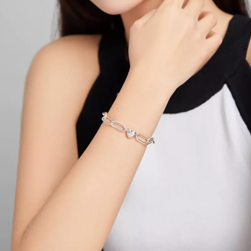 (imagen para) Pulsera de estilo Pandora de plata Love of Link - SCB202 - Ver 7