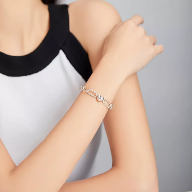 (imagen para) Pulsera de estilo Pandora de plata Love of Link - SCB202 - Ver 8
