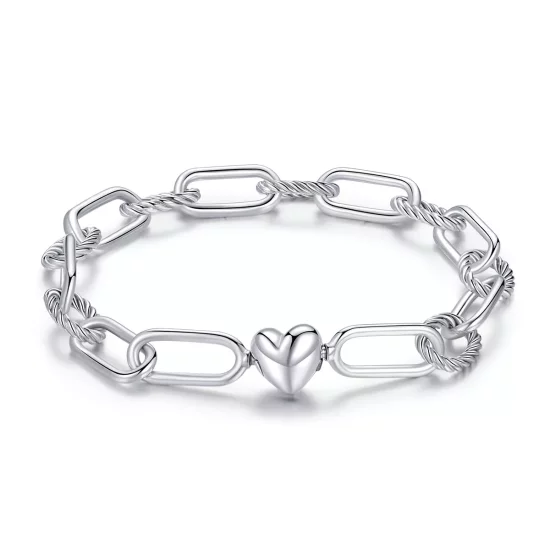 (imagen para) Pulsera de estilo Pandora de plata Love of Link - SCB202