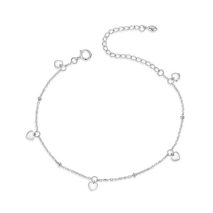 Pulsera de estilo Pandora en plata con corazón amoroso - SCB191 (imagen para) Pulsera de estilo Pandora en plata con corazón amoroso - SCB191