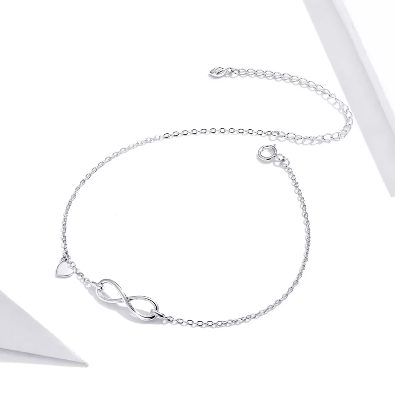 (imagen para) Pulsera de estilo Pandora en plata con símbolo infinito - SCT019 - Ver 2