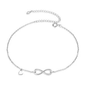 (imagen para) Pulsera de estilo Pandora en plata con símbolo infinito - SCT019