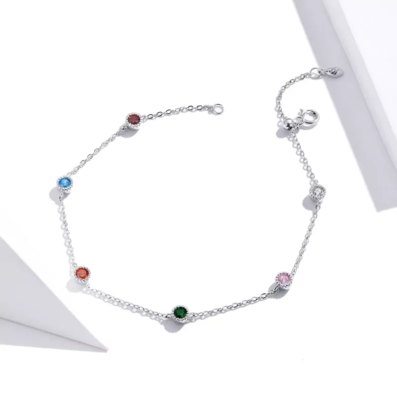 (imagen para) Pulsera de verano de estilo Pandora en color plateado - SCB184 - Ver 2