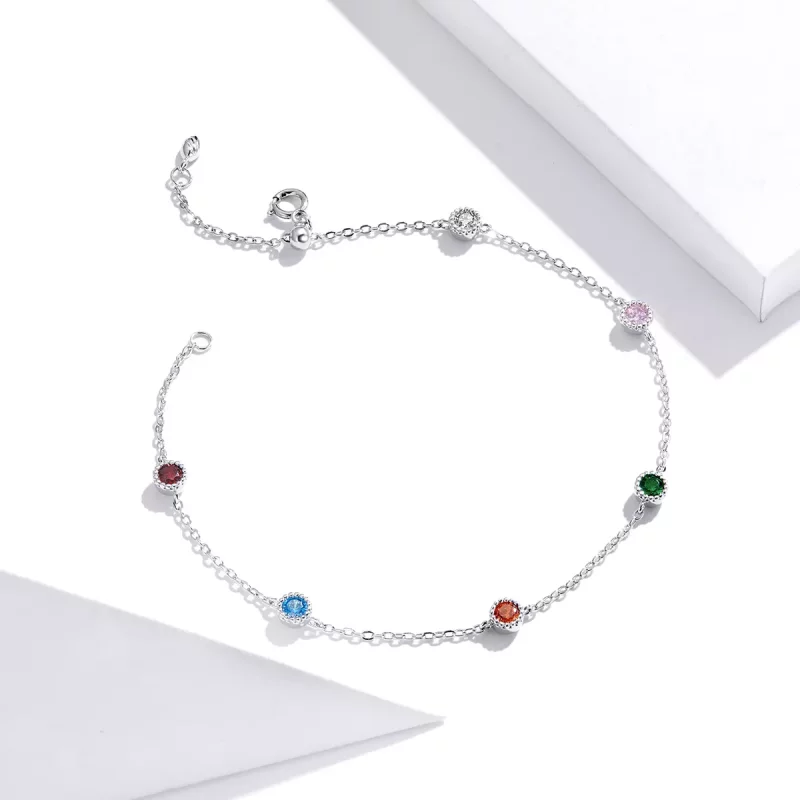 (imagen para) Pulsera de verano de estilo Pandora en color plateado - SCB184 - Ver 3
