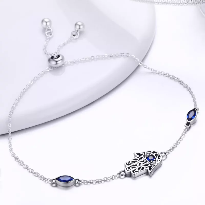 (imagen para) Pulsera deslizante de cadena Pandora Style Silver Spoil - SCB076 - Ver 3