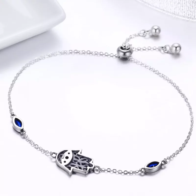 (imagen para) Pulsera deslizante de cadena Pandora Style Silver Spoil - SCB076 - Ver 6