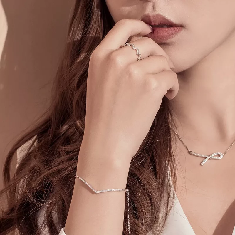 (imagen para) Pulsera deslizante de cadena Pandora Style Triumphant Return de plata - SCB137 - Ver 2