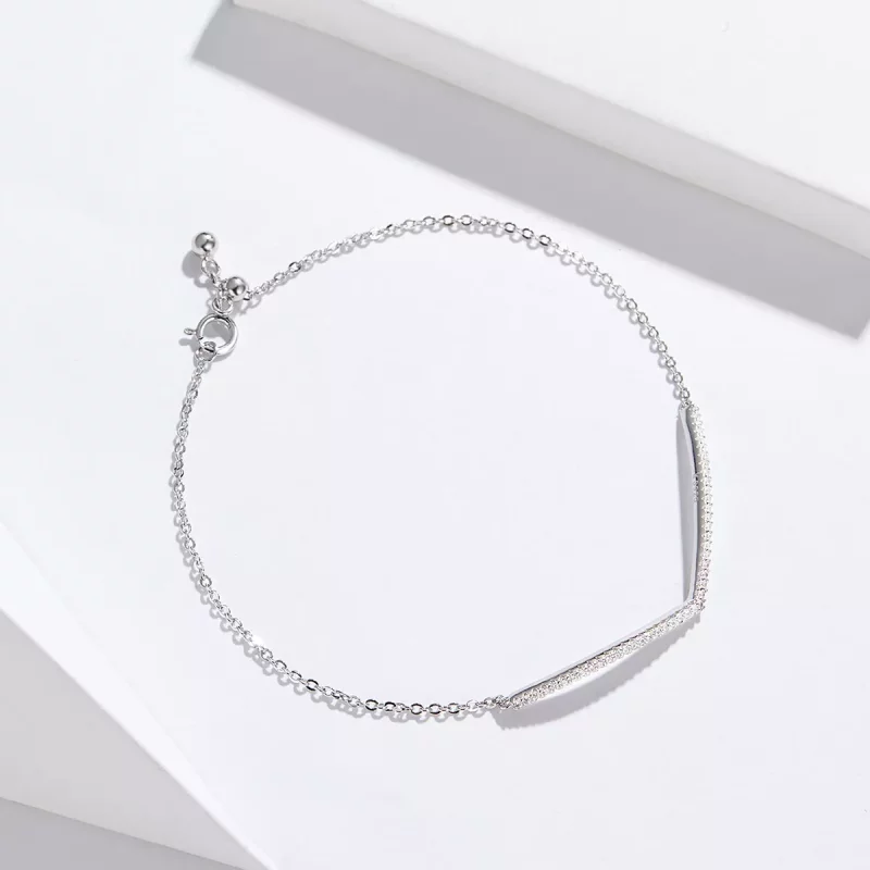 (imagen para) Pulsera deslizante de cadena Pandora Style Triumphant Return de plata - SCB137 - Ver 3