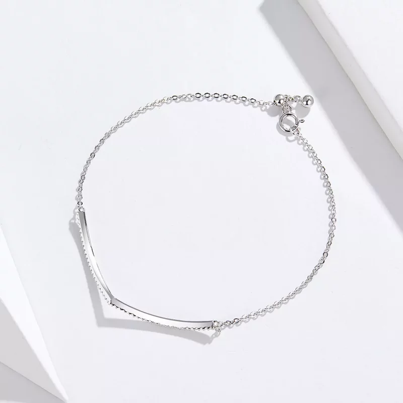(imagen para) Pulsera deslizante de cadena Pandora Style Triumphant Return de plata - SCB137 - Ver 4