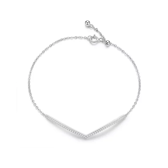 (imagen para) Pulsera deslizante de cadena Pandora Style Triumphant Return de plata - SCB137