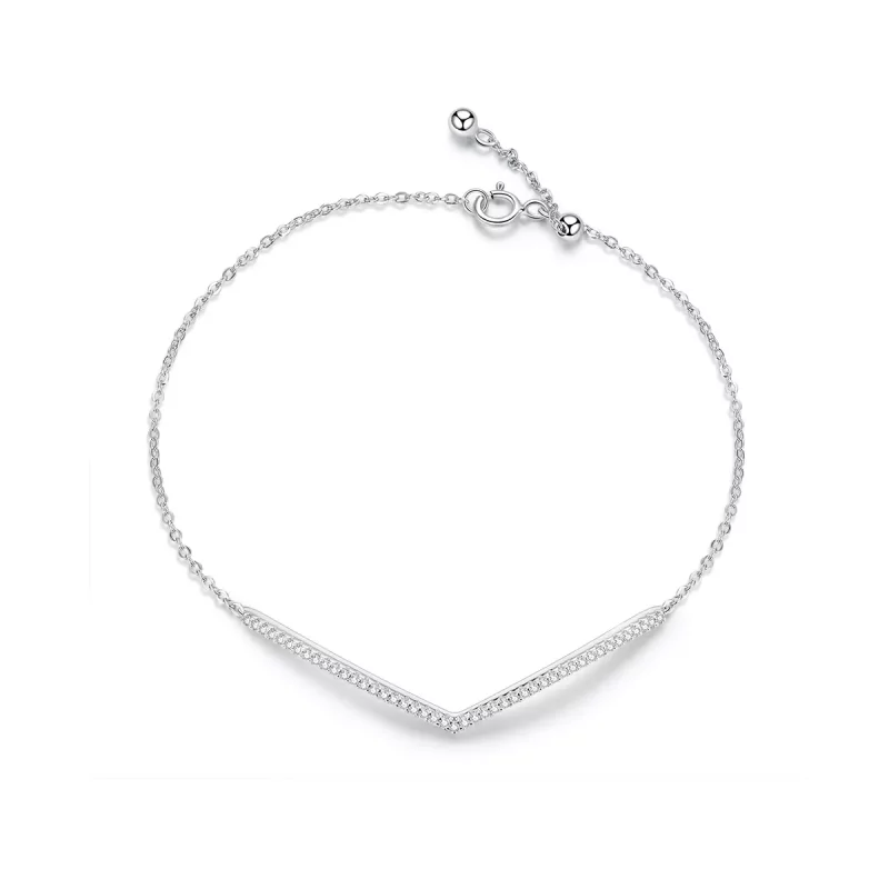 (imagen para) Pulsera deslizante de cadena Pandora Style Triumphant Return de plata - SCB137