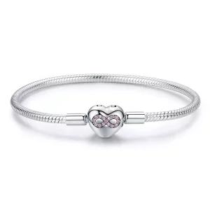 Pulsera deslizante de plata estilo corazón de la eternidad de Pandora Moments - SCB142 (imagen para) Pulsera deslizante de plata estilo corazón de la eternidad de Pandora Moments - SCB142