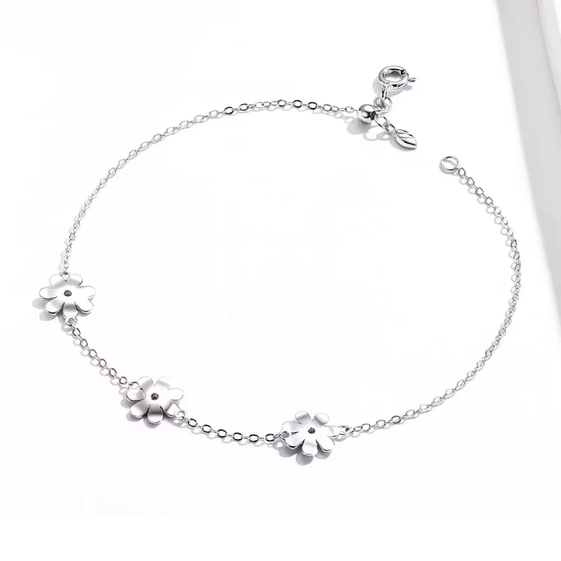(imagen para) Pulsera deslizante estilo margarita de plata Pandora - SCB165 - Ver 3