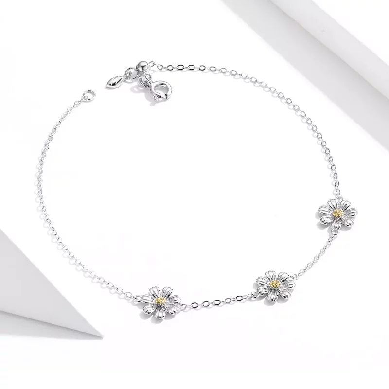 (imagen para) Pulsera deslizante estilo margarita de plata Pandora - SCB165 - Ver 4