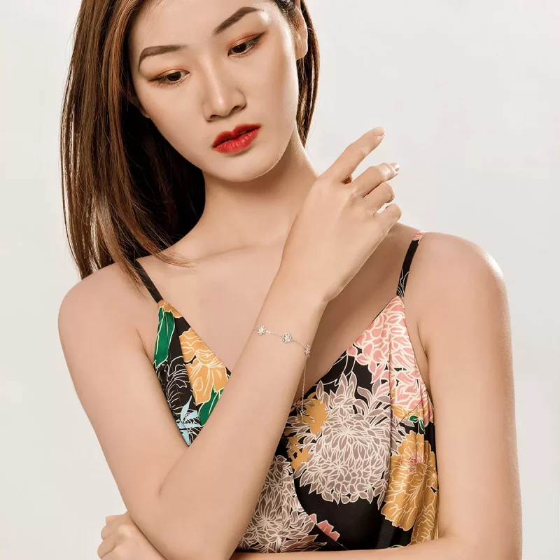 (imagen para) Pulsera deslizante estilo margarita de plata Pandora - SCB165 - Ver 6