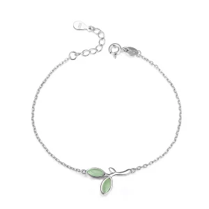 (imagen para) Pulsera deslizante estilo Pandora de plata con cadena de esperanza - SCB112