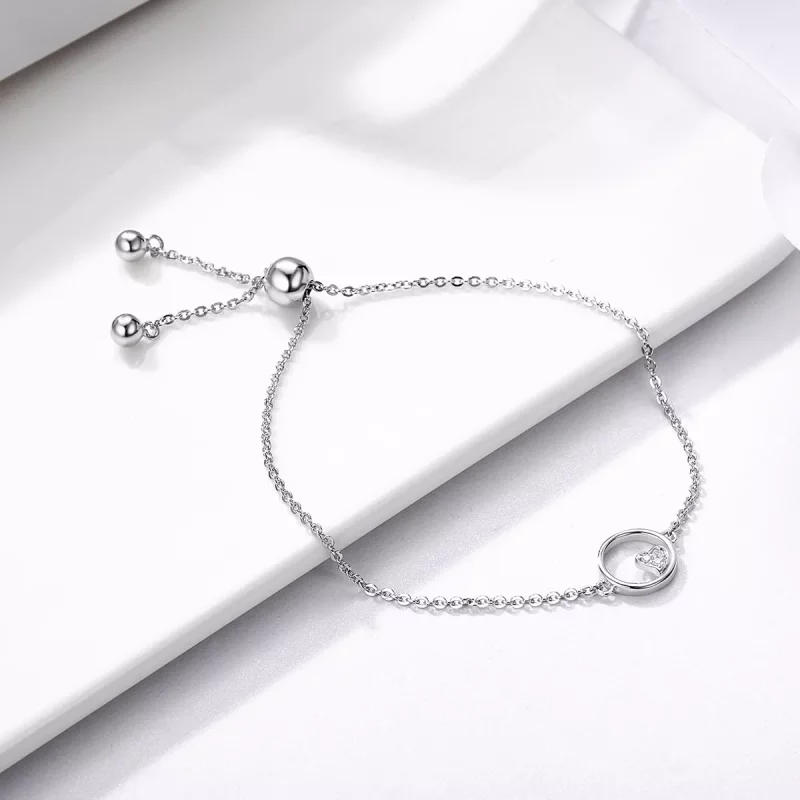 (imagen para) Pulsera deslizante Pandora Style Sweetheart Baby de plata - SCB020 - Ver 5