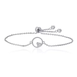 (imagen para) Pulsera deslizante Pandora Style Sweetheart Baby de plata - SCB020